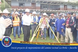 INICIÓ PROYECTO DE MEJORAMIENTO DEL CAMINO VECINAL LA PERLA – JACOCHA