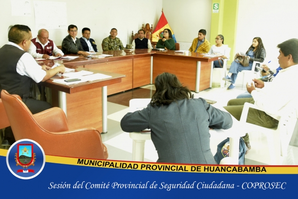 SESIÓN DEL CÓMITE PROVINCIAL DE SEGURIDAD CIUDADANA