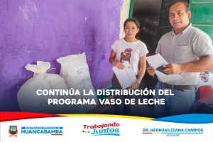 CONTINUA LA DISTRIBUCIÓN DEL PROGRAMA VASO DE LECHE