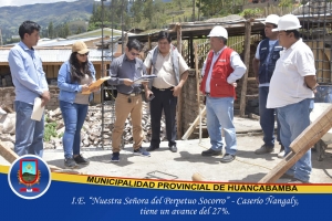 PROYECTO DE INFRAESTRUCTURA EDUCATIVA DEL CASERÍO ÑANGALY TIENE UN AVANCE DEL 27%