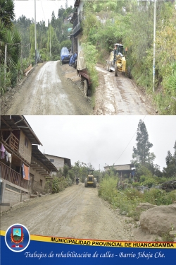 MANTENIMIENTO DE CALLES EN LA LOCALIDAD DE HUANCABAMBA