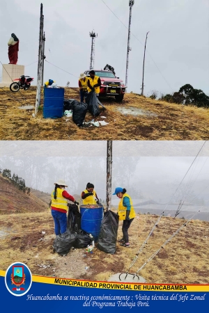 TRABAJOS DE LIMPIEZA EN MIRADOR TURÍSTICO