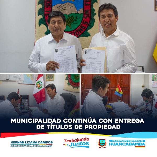 MUNICIPALIDAD CONTINUA CON ENTREGA DE TÍTULOS DE PROPIEDAD