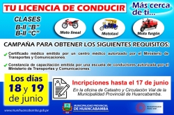 CAMPAÑA.- ¡AHORA PUEDES OBTENER TU LICENCIA DE CONDUCIR DE MANERA MÁS SENCILLA!