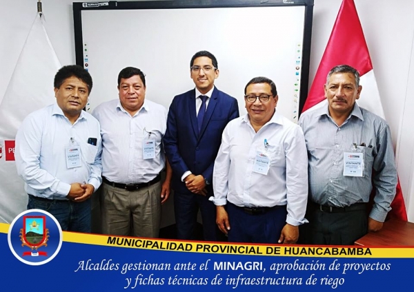 AUTORIDADES GESTIONAN ANTE MINAGRI APROBACIÓN DE PROYECTOS Y FICHAS TÉCNICAS DE INFRAESTRUCTURA DE RIEGO