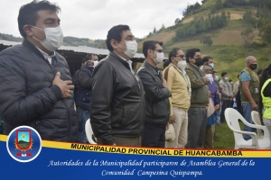 AUTORIDADES DE LA MUNICIPALIDAD PARTICIPARON EN ASAMBLEA GENERAL DE LA COMUNIDAD QUISPAMPA