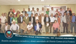 REUNIÓN CON MAESTROS CURANDEROS Y AUTORIDADES DEL DISTRITO CARMEN DE LA FRONTERA