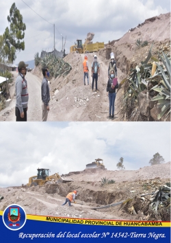 REGIDORES Y EQUIPO TÉCNICO REALIZAN VISITA INOPINADA A PROYECTO DE CONSTRUCCIÓN DE LA I.E.14542