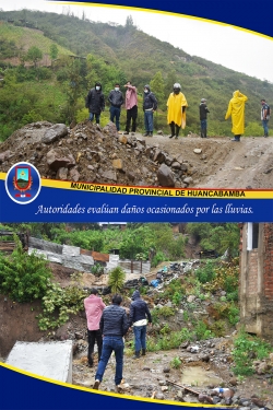 AUTORIDADES INSPECCIONAN DAÑOS Y RIESGOS ANTE INTENSAS PRECIPITACIONES PLUVIALES