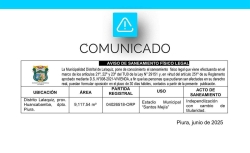 Aviso de Saneamiento Fisico Legal - Lalaquiz.