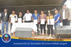 JURAMENTACIÓN DE AUTORIDADES DEL CENTRO POBLADO JUZGARA, PERIODO 2019 -2023