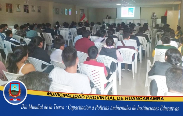 Día Mundial De La Tierra.- CAPACITACIÓN A POLICÍAS MUNICIPALES DE INSTITUCIONES EDUCATIVAS