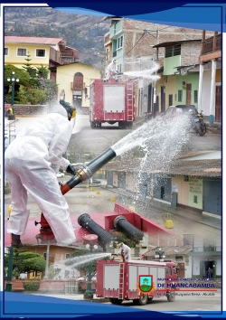 MUNICIPALIDAD REALIZÓ TRABAJOS DE LIMPIEZA Y DEFINFECCIÓN DE CALLES Y VEREDAS