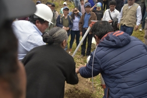 INICIÓ PROYECTO DE CARRETERA HUAMBANACA– CATULÚN CON CEREMONIA PROTOCOLAR DE COLOCACIÓN DE PRIMERA PIEDRA