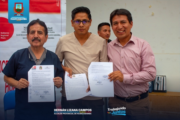 COMUNA PROVINCIAL FIRMA CONVENIO COOPERACIÓN CON LA SUBREGIÓN DE SALUD DE MORROPÓN HUANCABAMBA