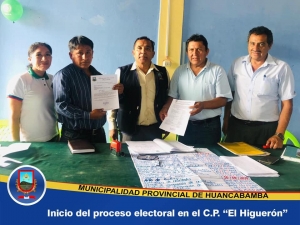 INICIÓ EL PROCESO ELECTORAL EN EL C.P. EL HIGERÓN
