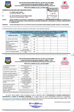 INFORME N° 012-2023-MPH-GDSE-OSM-DPVSC-ST/CVPA